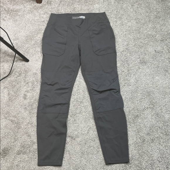 Carhartt Fitted Cargo Utility Leggings Dark Gray Size Medium - Picture 2 of 8